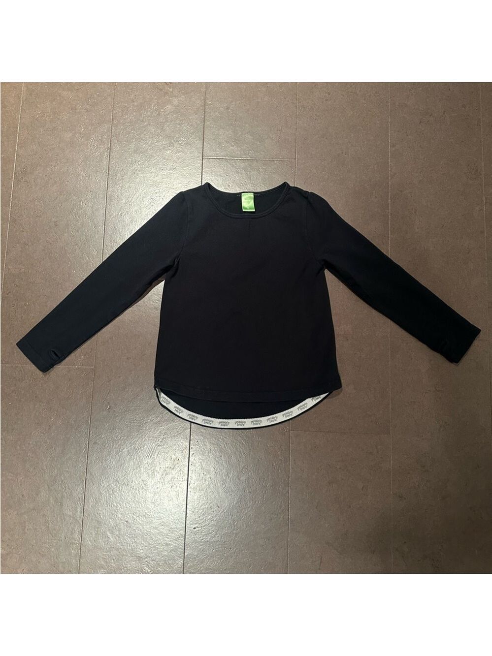 Peekaboo Beans Black Long Sleeve Shirt size 6